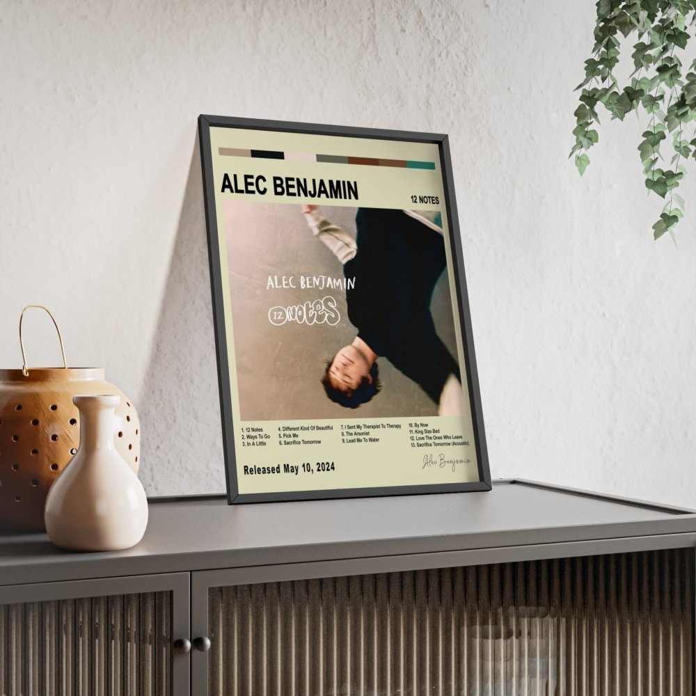 Alec Benjamin - Album Cover Poster - Poster Kingz - A5 (unframed) - Vintage - 12 Notes