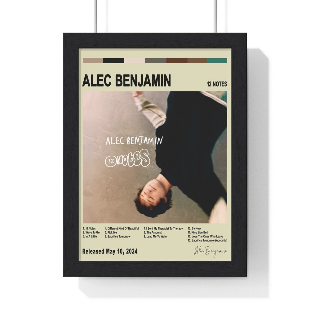 Alec Benjamin - Album Cover Poster - Poster Kingz - A5 (unframed) - Vintage - 12 Notes