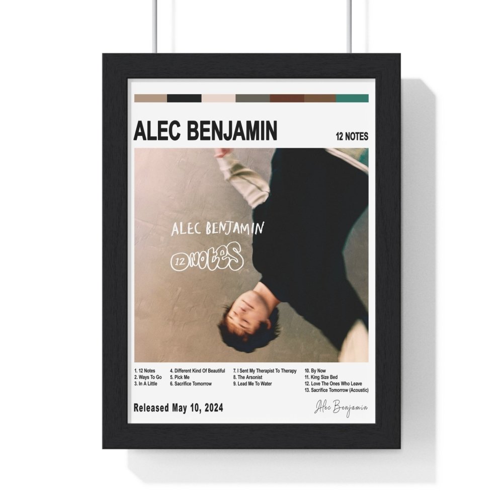 Alec Benjamin - Album Cover Poster - Poster Kingz - A5 (unframed) - White - 12 Notes