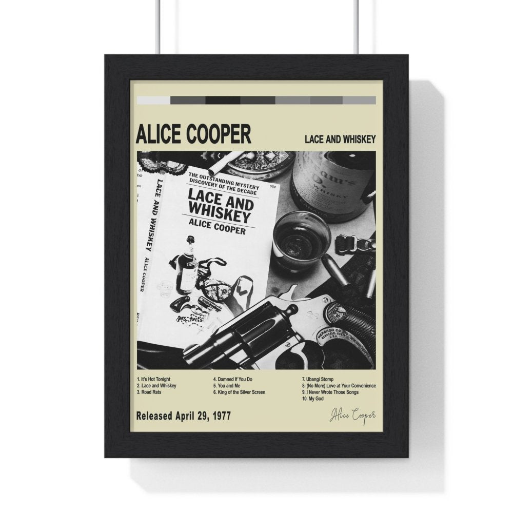 Alice Cooper - Lace and Whiskey Album Poster - Poster Kingz