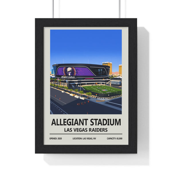 Allegiant Stadium Las Vegas Raiders framed NFL stadium print