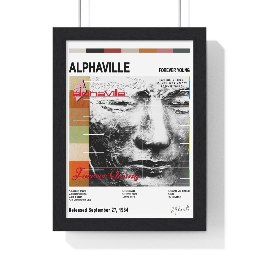 Alphaville - Forever Young Album Cover Poster - Poster Kingz - A5 (unframed) - White - 