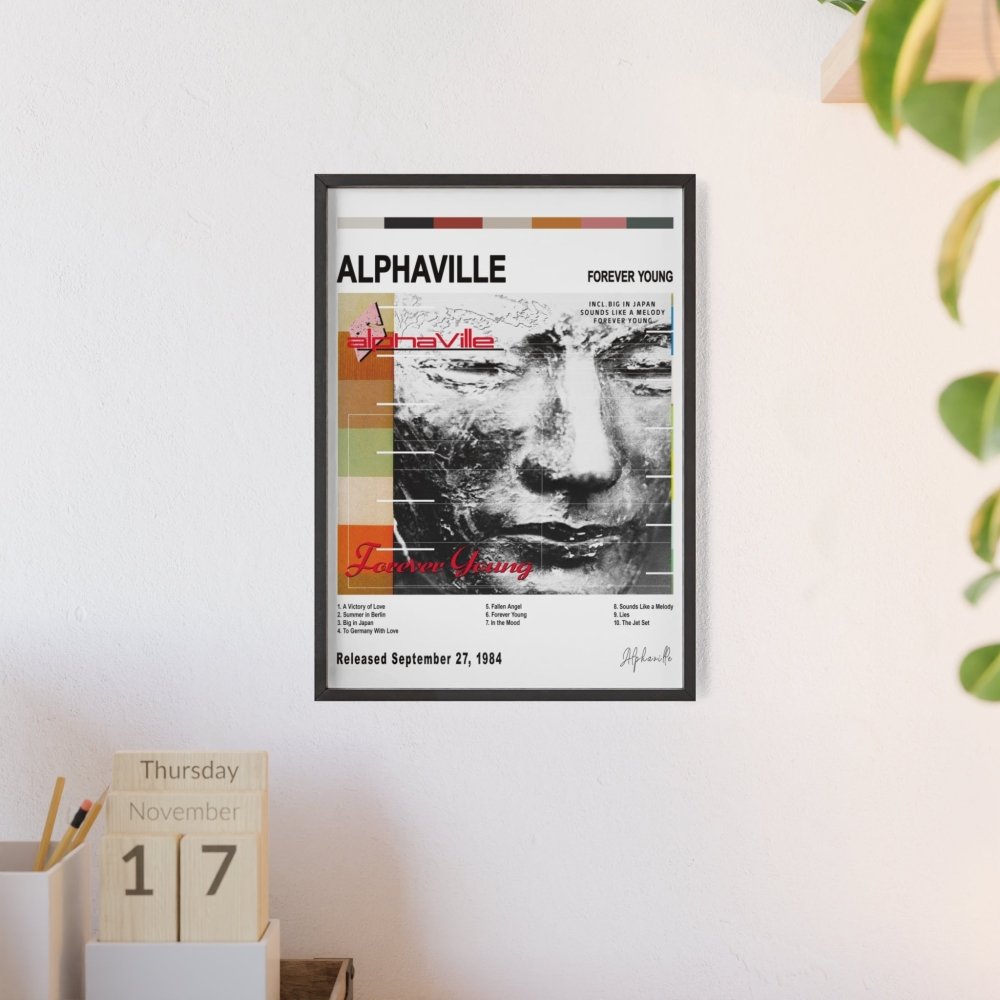 Alphaville - Forever Young Album Cover Poster - Poster Kingz - A5 (unframed) - White - 