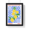 Amalfi Italy Lemon Poster Handpicked Sun Kissed Travel Gift