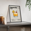 Framed Amaretto Sour Cocktail - Classic Bar Drink - print