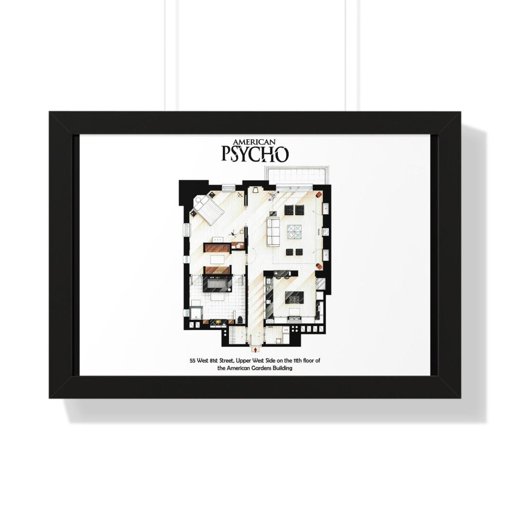 American Psycho Movie Apartment Floor Plan - Poster Kingz