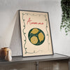 Framed Amore Mio Lemon Kitchen Print - Italian Food print