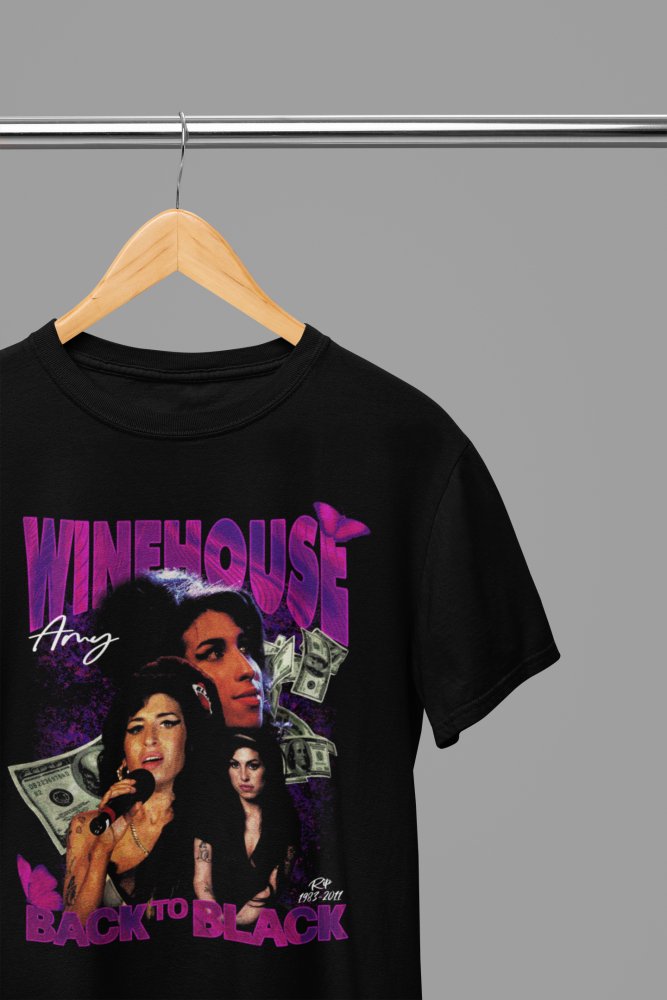 Amy Winehouse Back to Black T-Shirt - Poster Kingz