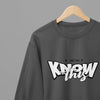 White t-shirt with And You Know This Quote Friday Movie /Sweatshirt back view