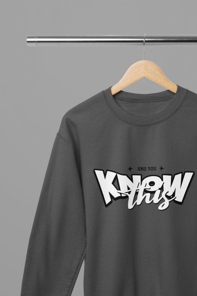 White t-shirt with And You Know This Quote Friday Movie /Sweatshirt back view