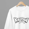 White t-shirt with And You Know This Quote Friday Movie /Sweatshirt close-up