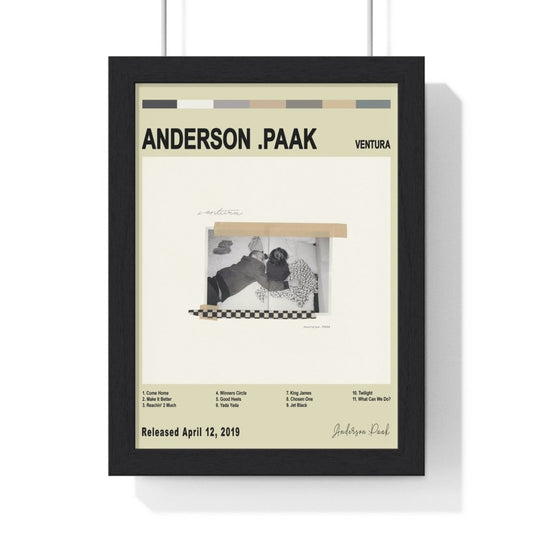 Anderson .Paak - Ventura Album Cover Poster - Poster Kingz - A5 (unframed) - Vintage - 