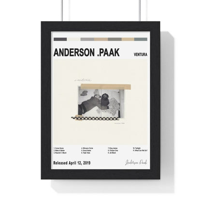 Anderson .Paak - Ventura Album Cover Poster - Poster Kingz - A5 (unframed) - White - 