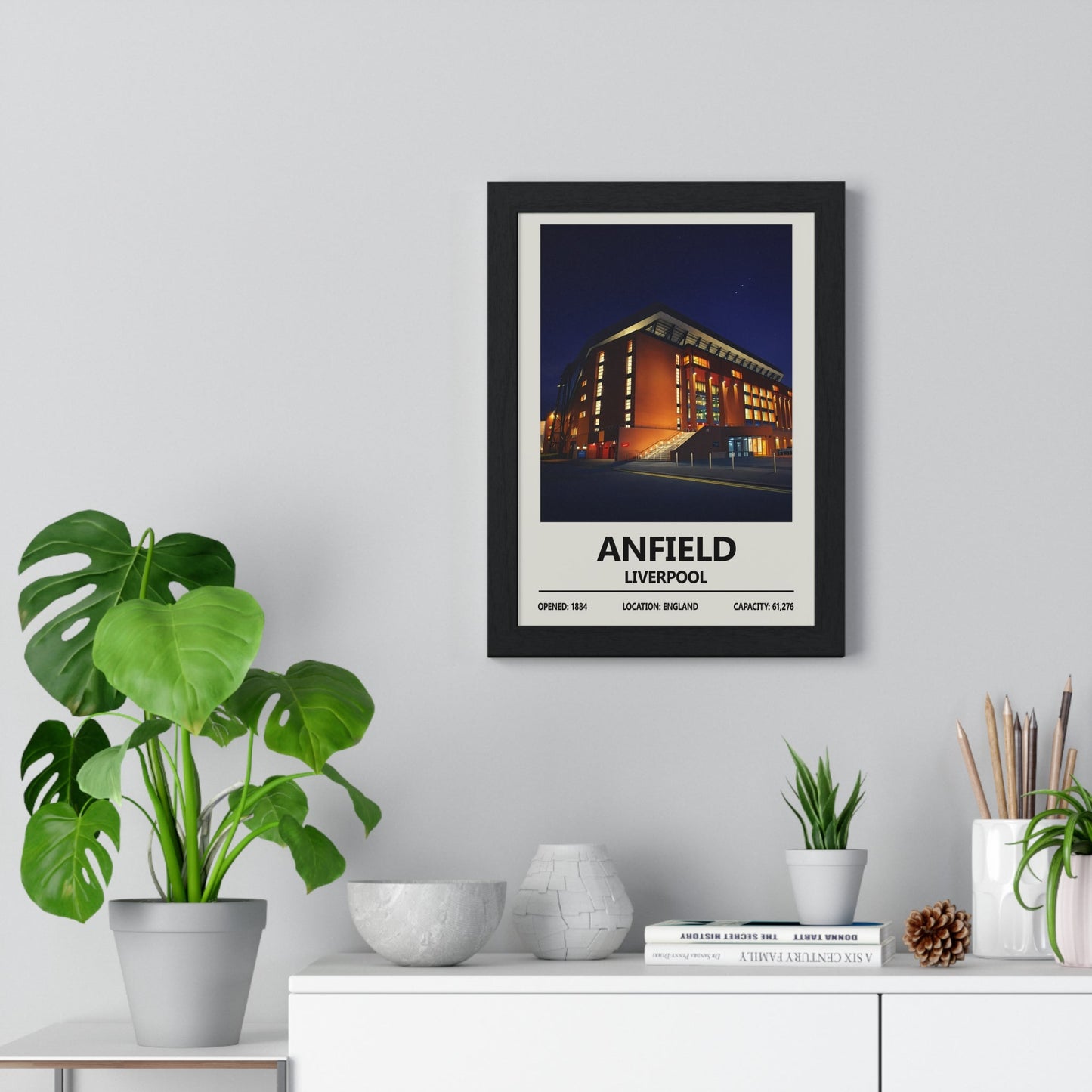 Framed Anfield Night Edition poster