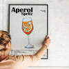 Framed Aperol Spritz Cocktail - Bar - print close-up