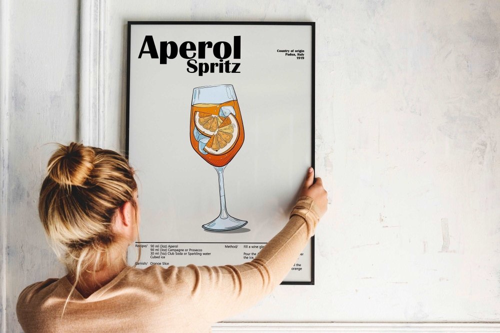 Aperol Spritz Cocktail Poster - Poster Kingz