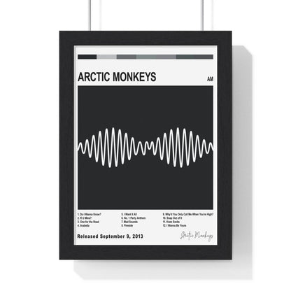 Arctic Monkeys Collection Album Poster - Poster Kingz - A5 (unframed) - AM (2013) - White - album_poster