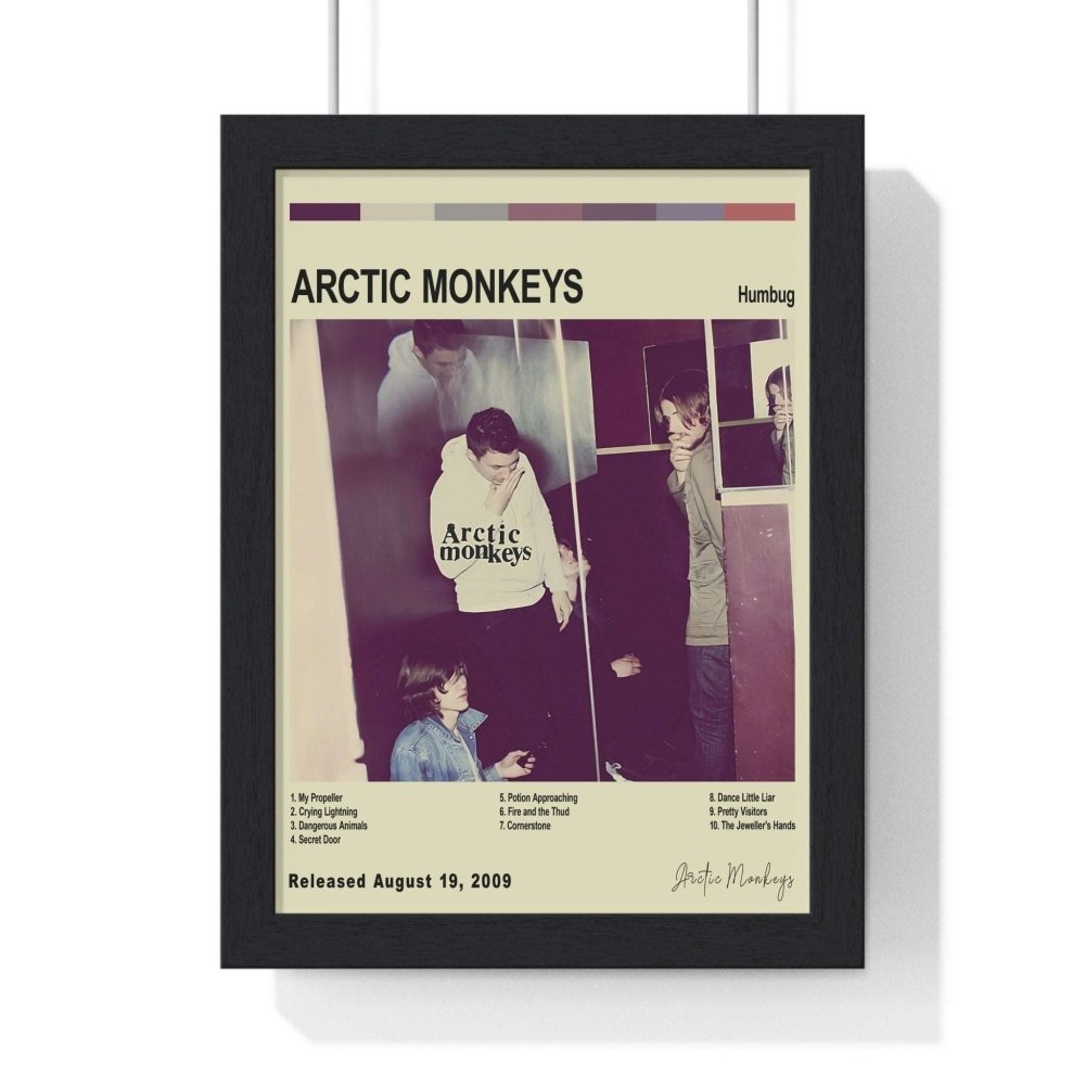 Arctic Monkeys Collection Album Poster - Poster Kingz - A5 (unframed) - Humbug (2009) - Off White - album_poster