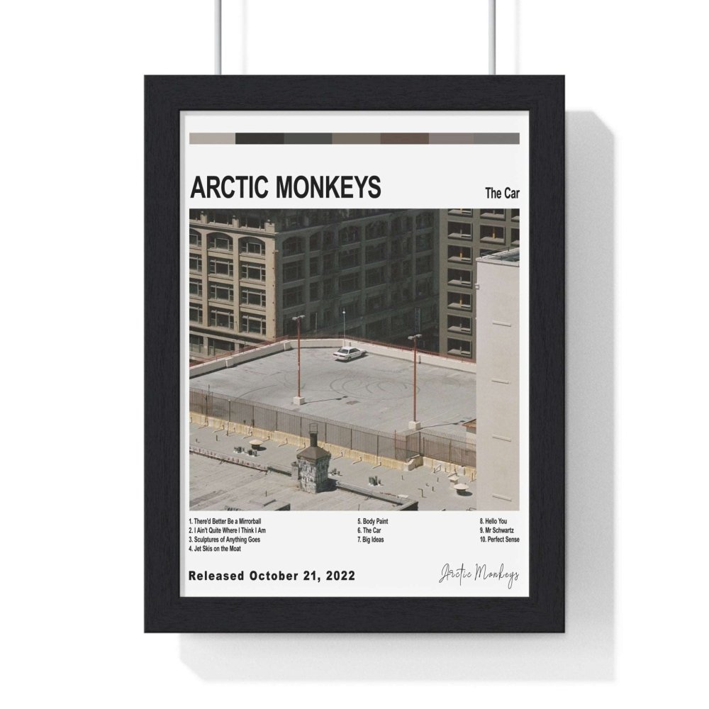 Arctic Monkeys Collection Album Poster - Poster Kingz - A5 (unframed) - The Car (2022) - White - album_poster