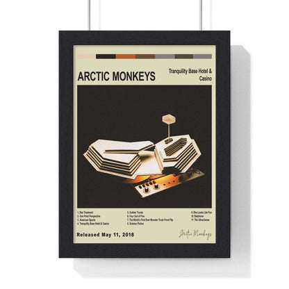 Arctic Monkeys Collection Album Poster - Poster Kingz - A5 (unframed) - Tranquility Base Hotel & Casino (2018) - Off White - album_poster