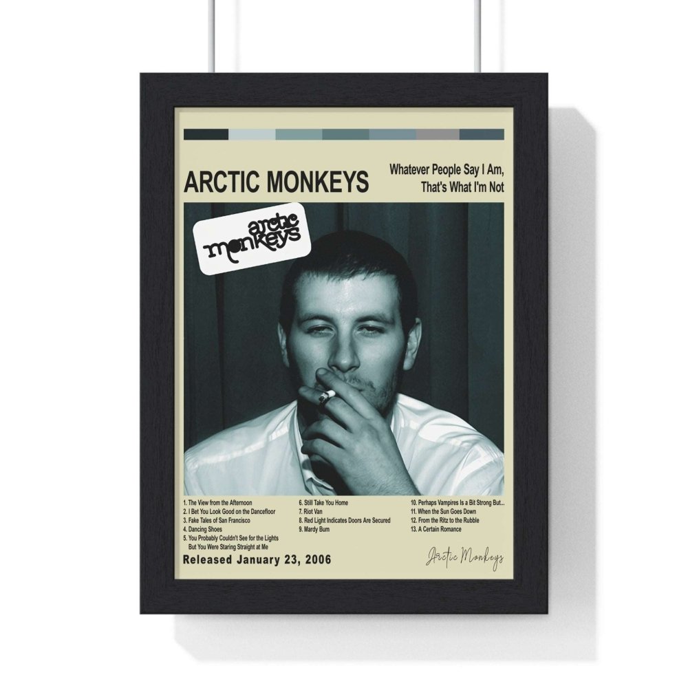 Arctic Monkeys Collection Album Poster - Poster Kingz - A5 (unframed) - Whatever People Say (2006) - Off White - album_poster