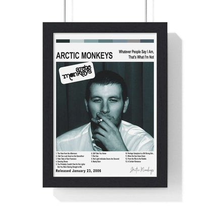 Arctic Monkeys Collection Album Poster - Poster Kingz - A5 (unframed) - Whatever People Say (2006) - White - album_poster