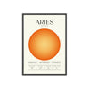 Aries Astrology Chart Poster - Colour Art Print – Back View | Poster Kingz