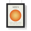 Aries Astrology Chart Poster - Colour Art Print | Poster Kingz