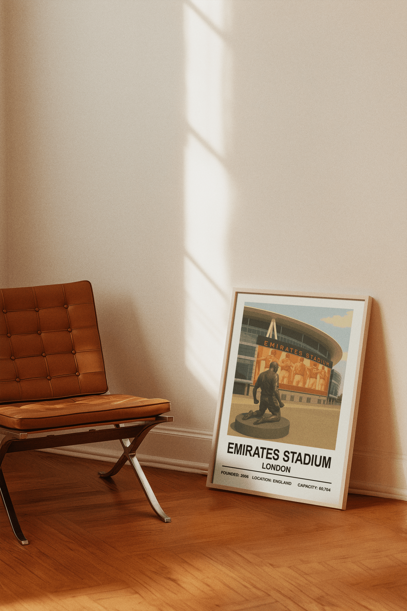 Framed Arsenal Emirates Stadium poster
