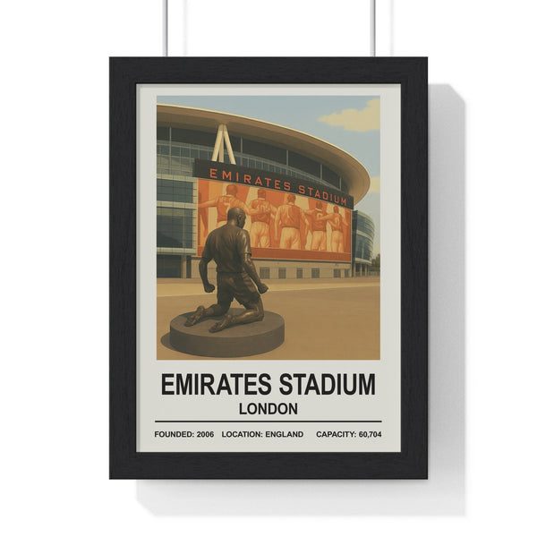 Arsenal Emirates Stadium print framed football wall art for Gunners fans
