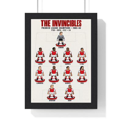 Arsenal Invincibles 2003-04 XI print in a black frame