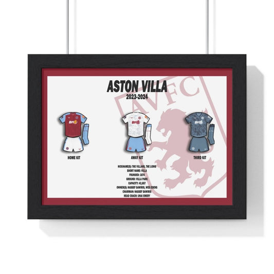 Aston Villa | 23/24 Football Print - Poster Kingz