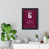 Aston Villa 6-0 Fenerbahce Champions League 2026 Poster - Ross Barkley 6 Shirt Print framed on a living room wall