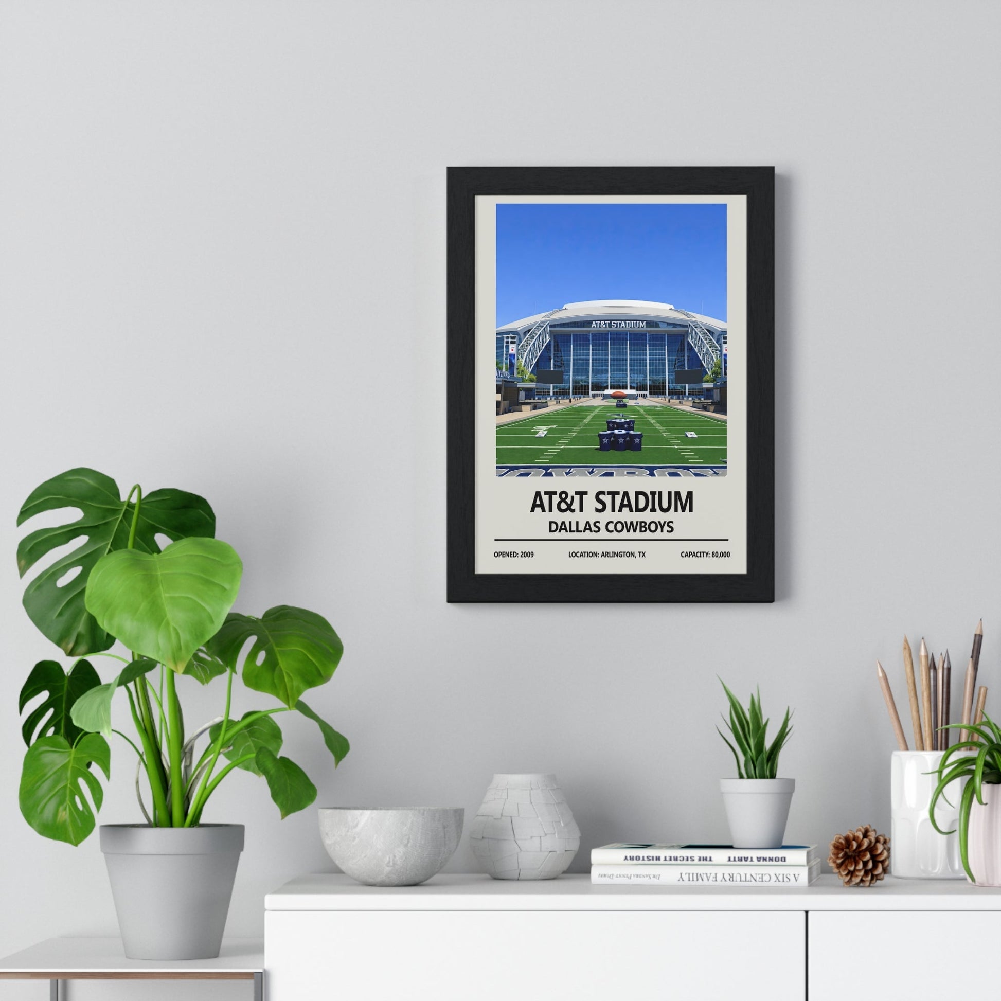 Framed AT&T Stadium Dallas Cowboys poster