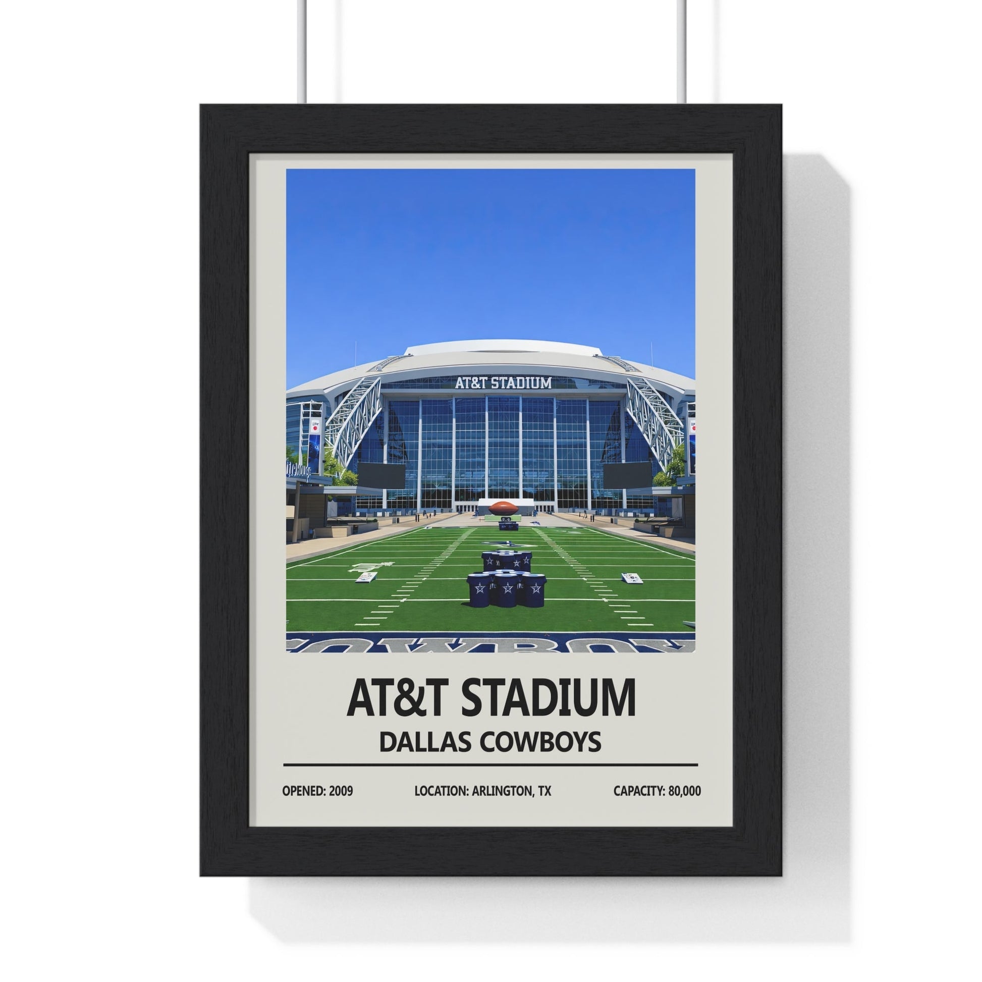 Framed AT&T Stadium Dallas Cowboys poster
