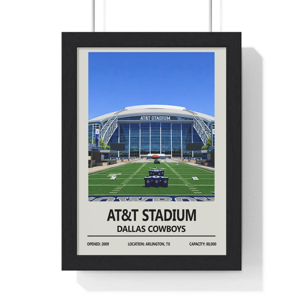 AT&T Stadium Dallas Cowboys framed NFL wall art print