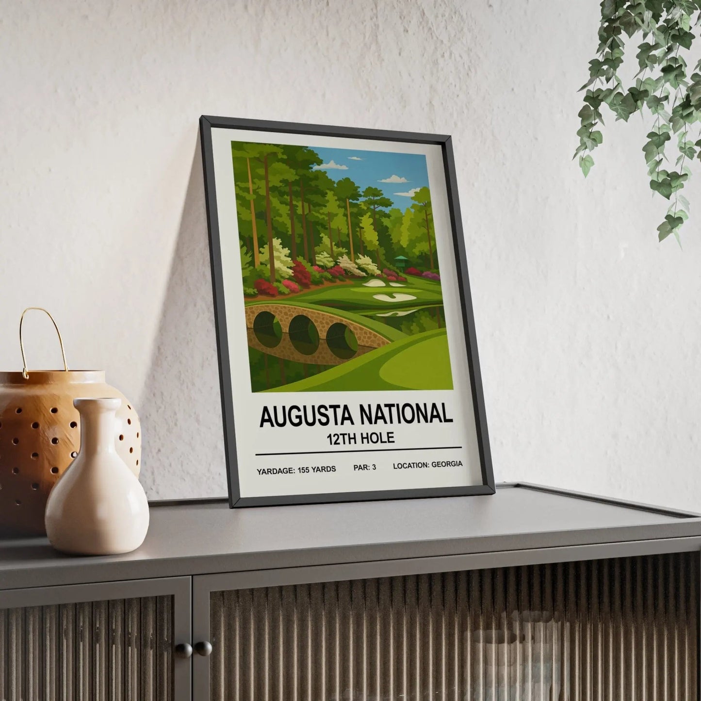 Framed Augusta National 12th Hole Print print
