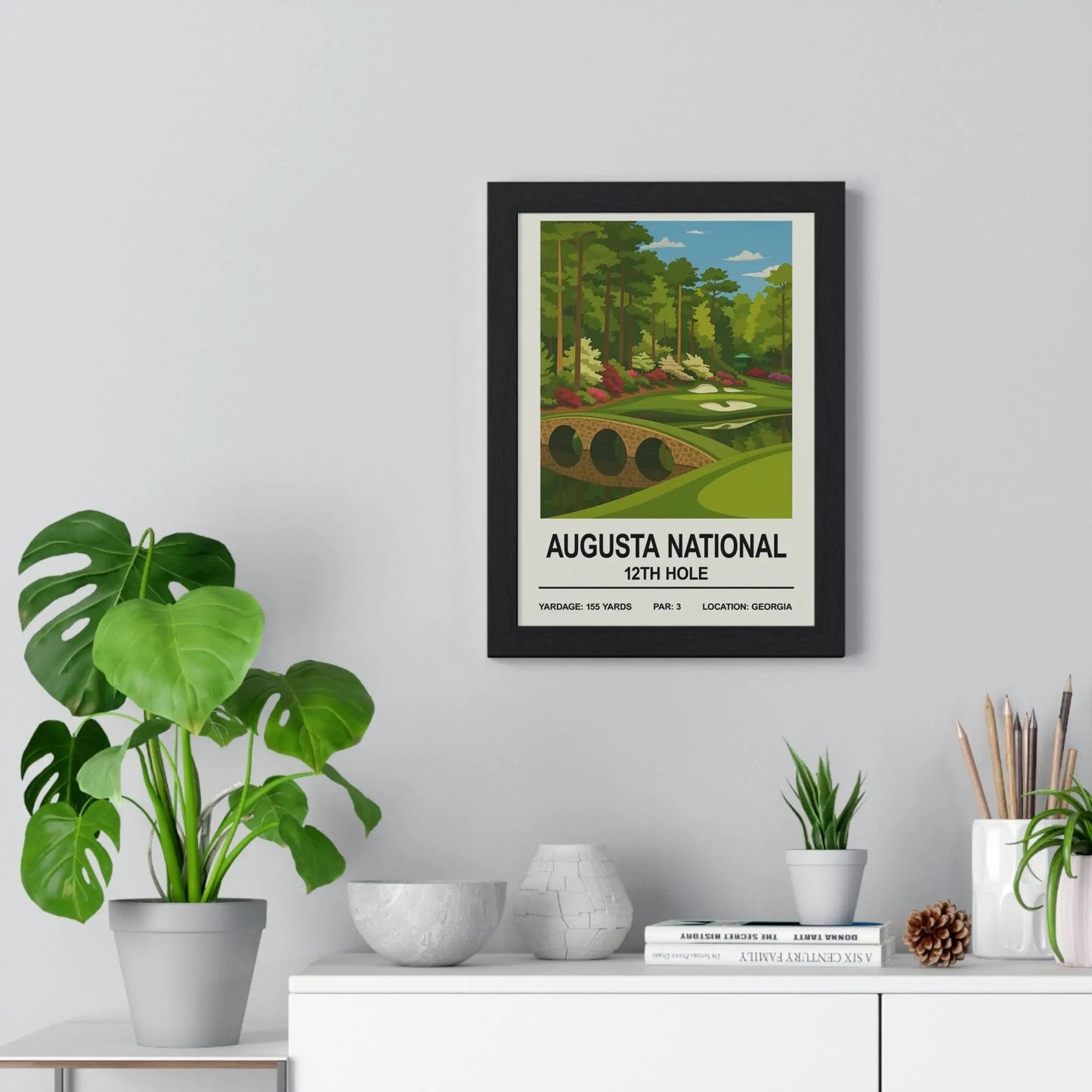 Framed Augusta National 12th Hole Print print