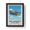 Framed Avro Lancaster B.I poster