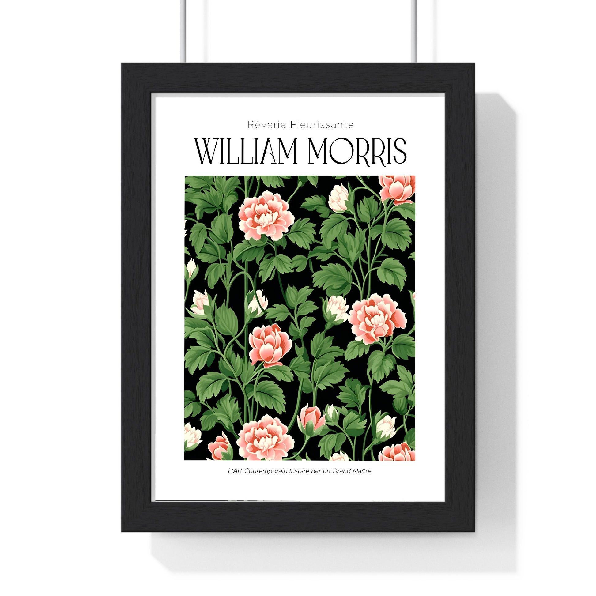 11x14-09 poster framed in black wood, bold characterful design