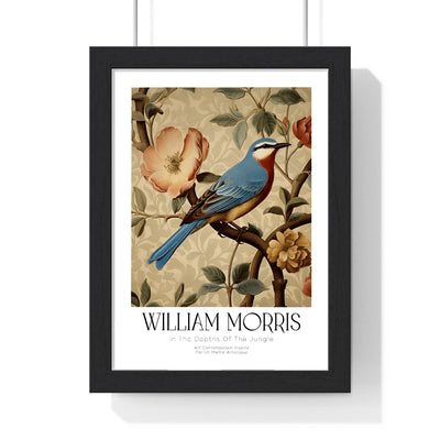 11x14-03 poster framed in black wood frame on white wall