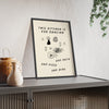 Framed Kitchen Print Funny Quote Cooking Dancing print