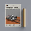 Framed Back to the Future movie poster back view