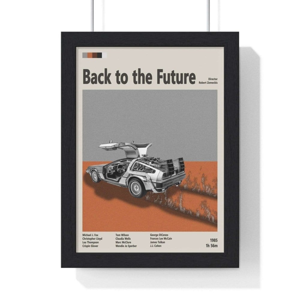 Framed Back to the Future movie poster