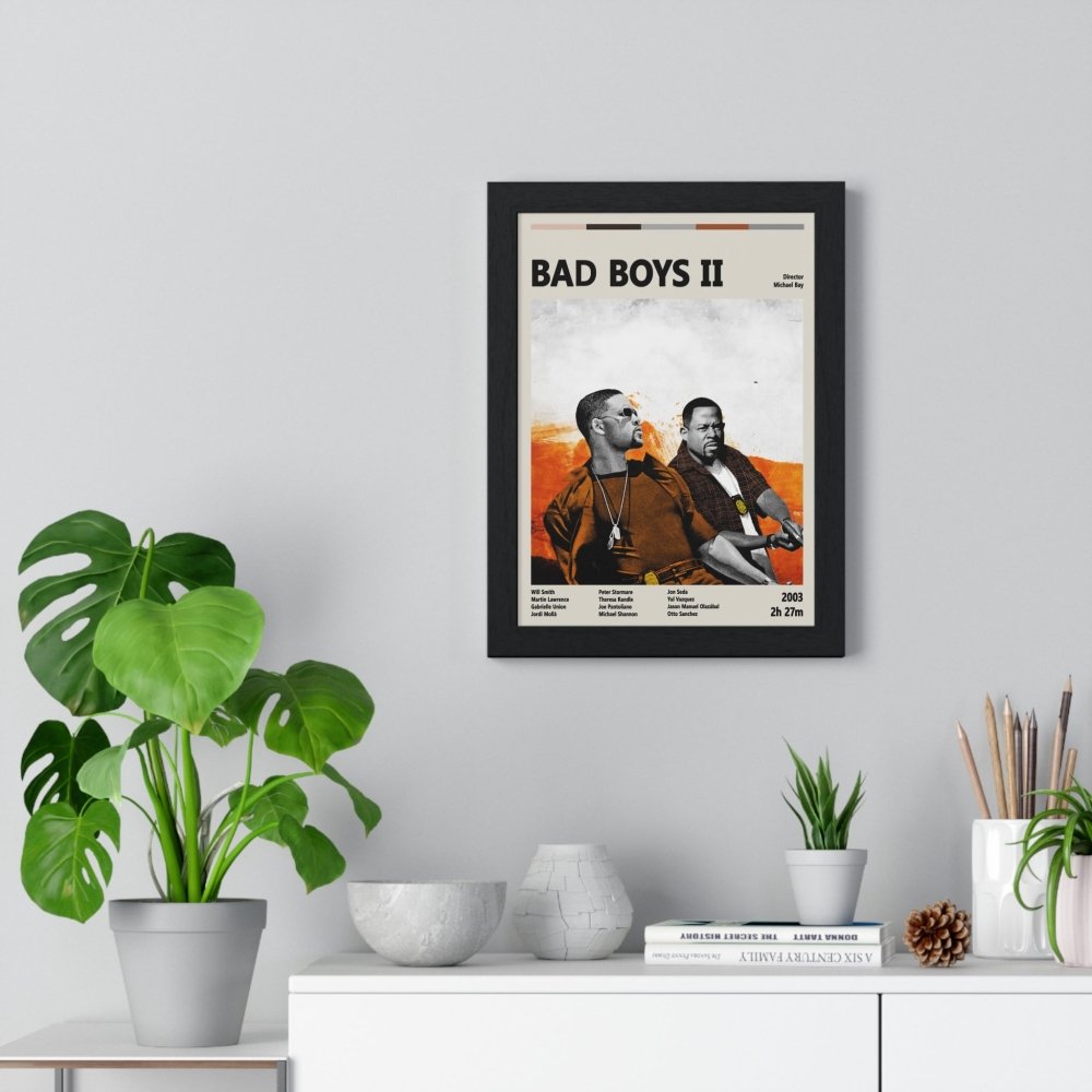 Bad Boys II Poster – High - Octane Action Comedy Art Print - Poster Kingz - A5 (unframed) - 