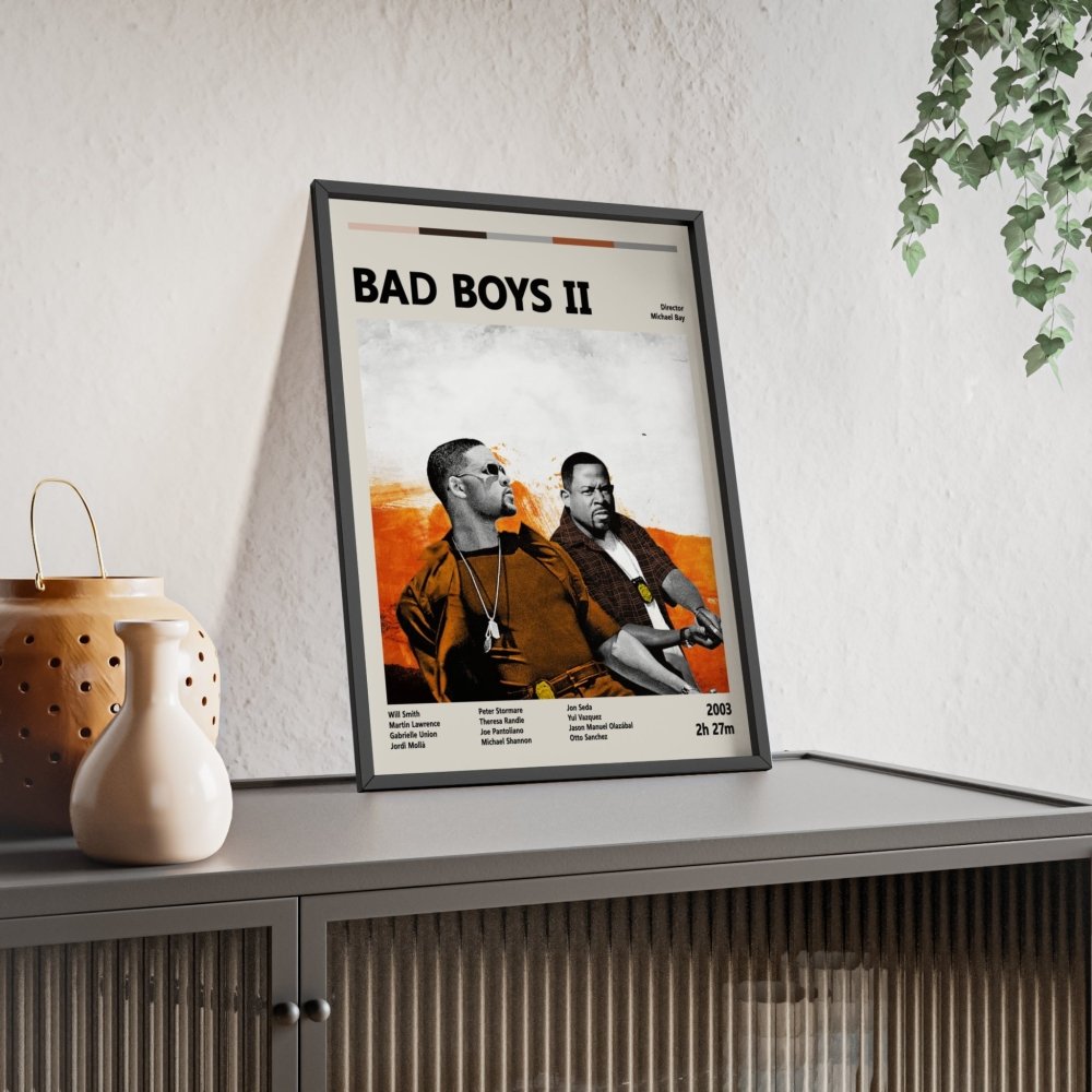 Bad Boys II Poster – High - Octane Action Comedy Art Print - Poster Kingz - A5 (unframed) - 