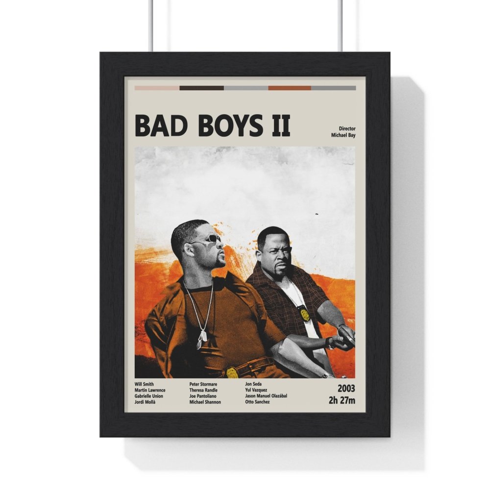 Bad Boys II Poster – High - Octane Action Comedy Art Print - Poster Kingz - A5 (unframed) - 