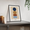 Balance Abstract Print - Home Office Wall Art framed and leaning on a sideboard