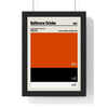 Baltimore Orioles MLB Colour Swatch Print