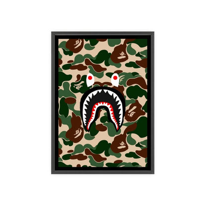 BAPE Brand Shark In Camouflage Poster - Poster Kingz